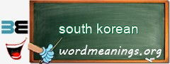 WordMeaning blackboard for south korean